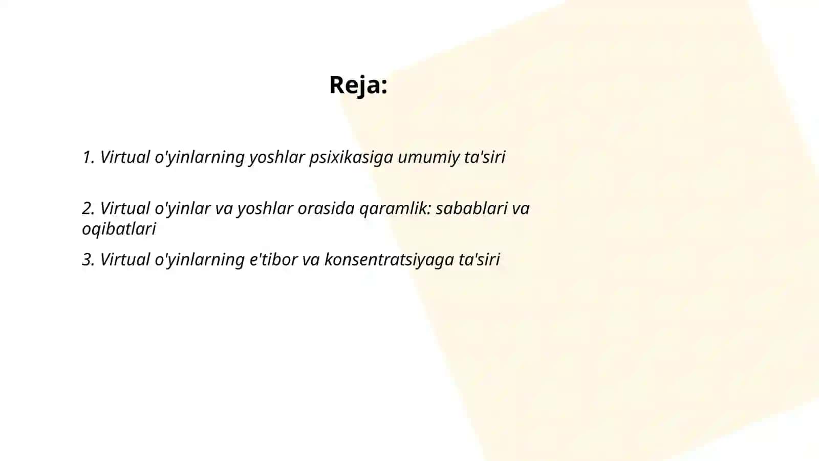 Virtual o'yinlarning yoshlar ongiga ta'siri 2
