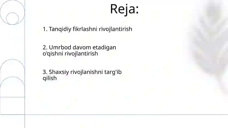 Pedagogika fanining maqsadi 2