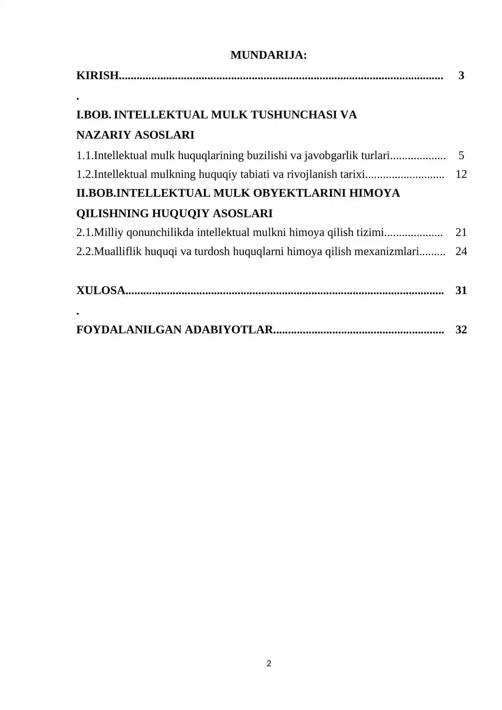 INTELLEKTUAL MULK OBYEKTLARINI HIMOYA QILISH 2