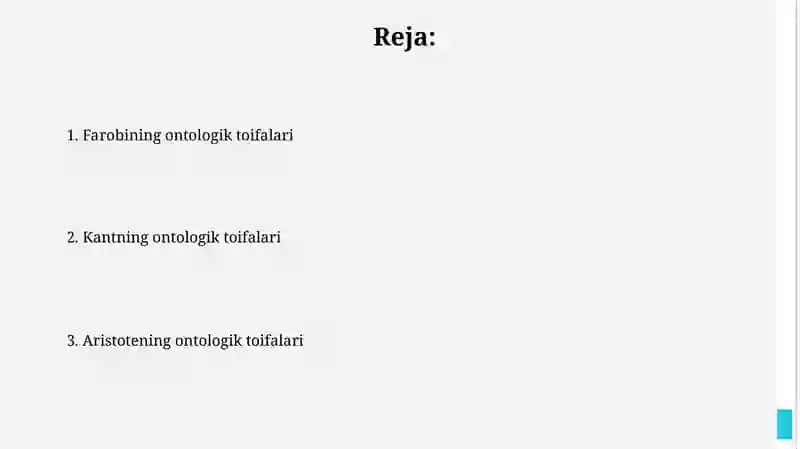 Kantning ontologik kategoriyalari 2