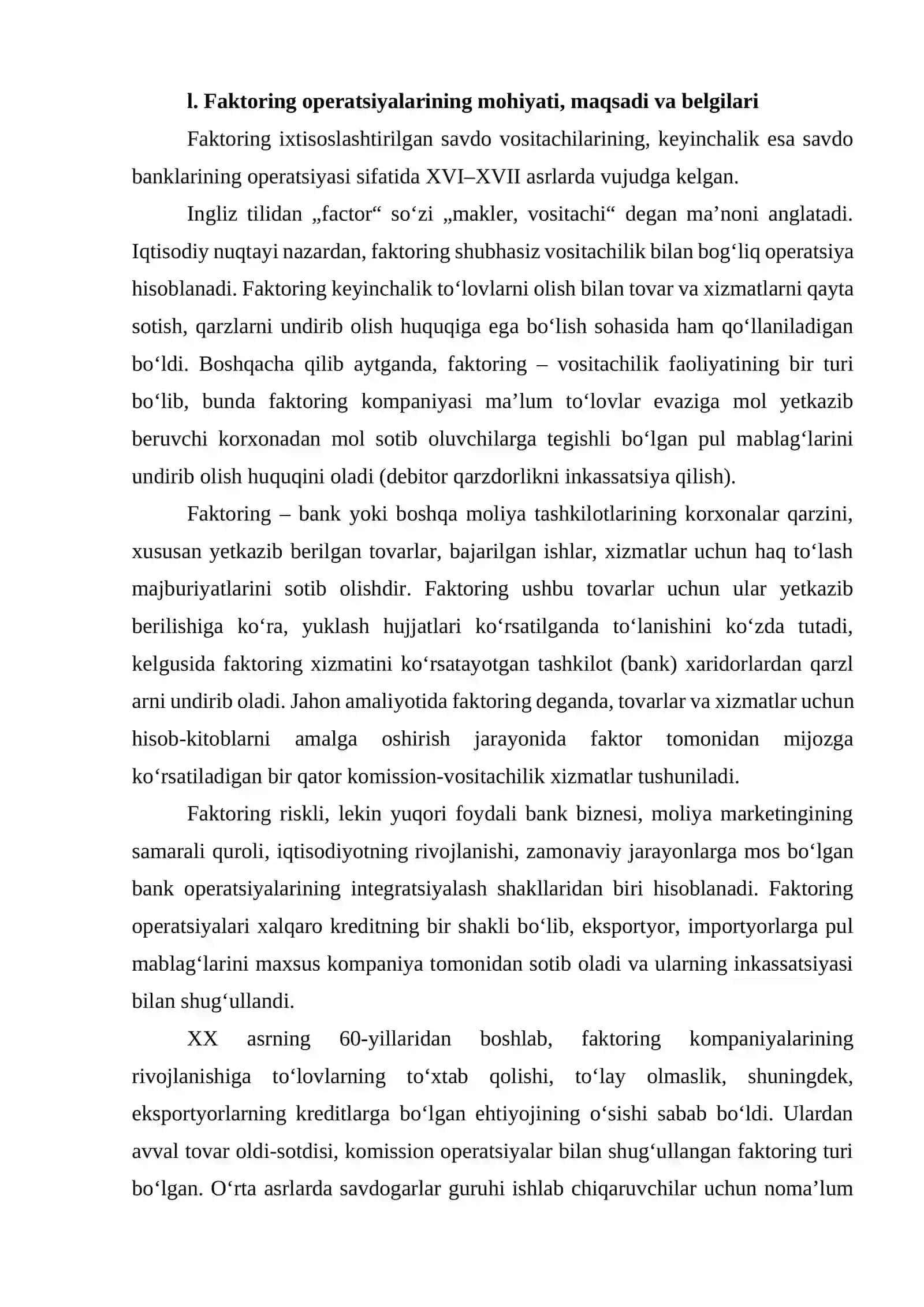 Faktoring va Lizing operatsiyalari 2