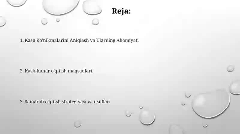 Kasb-hunarga yo‘llash fanining maqsad va vazifasi 2