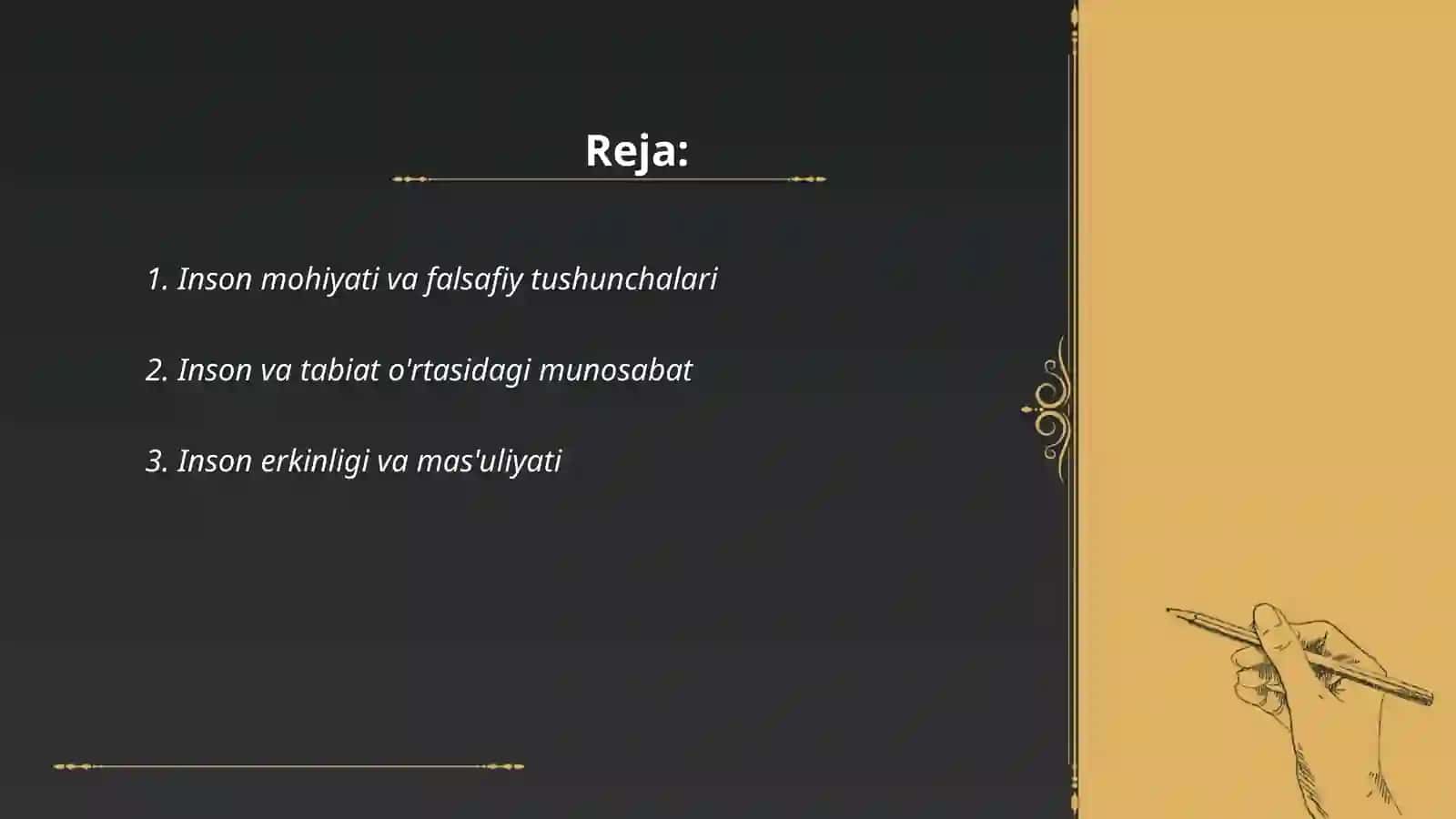 Inson falsafasi 2