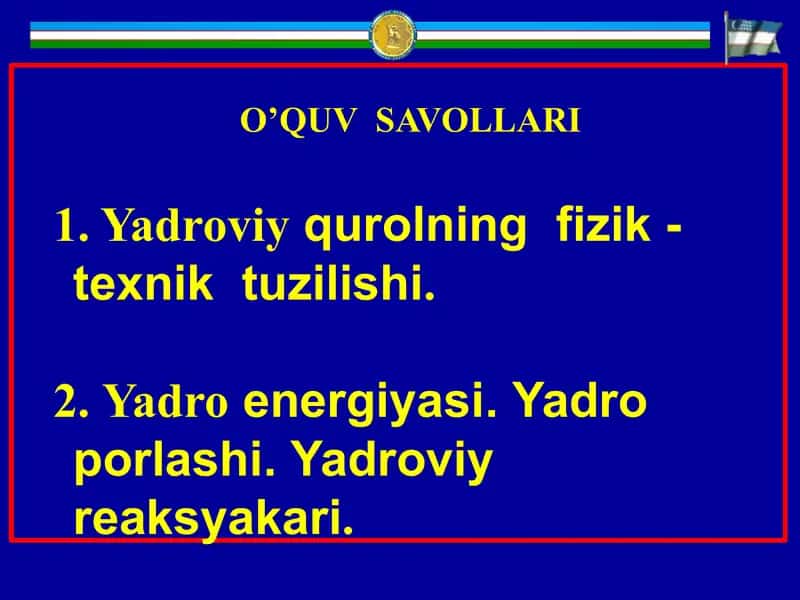 YShO‘ tibbiy - taktik tavsifi 2