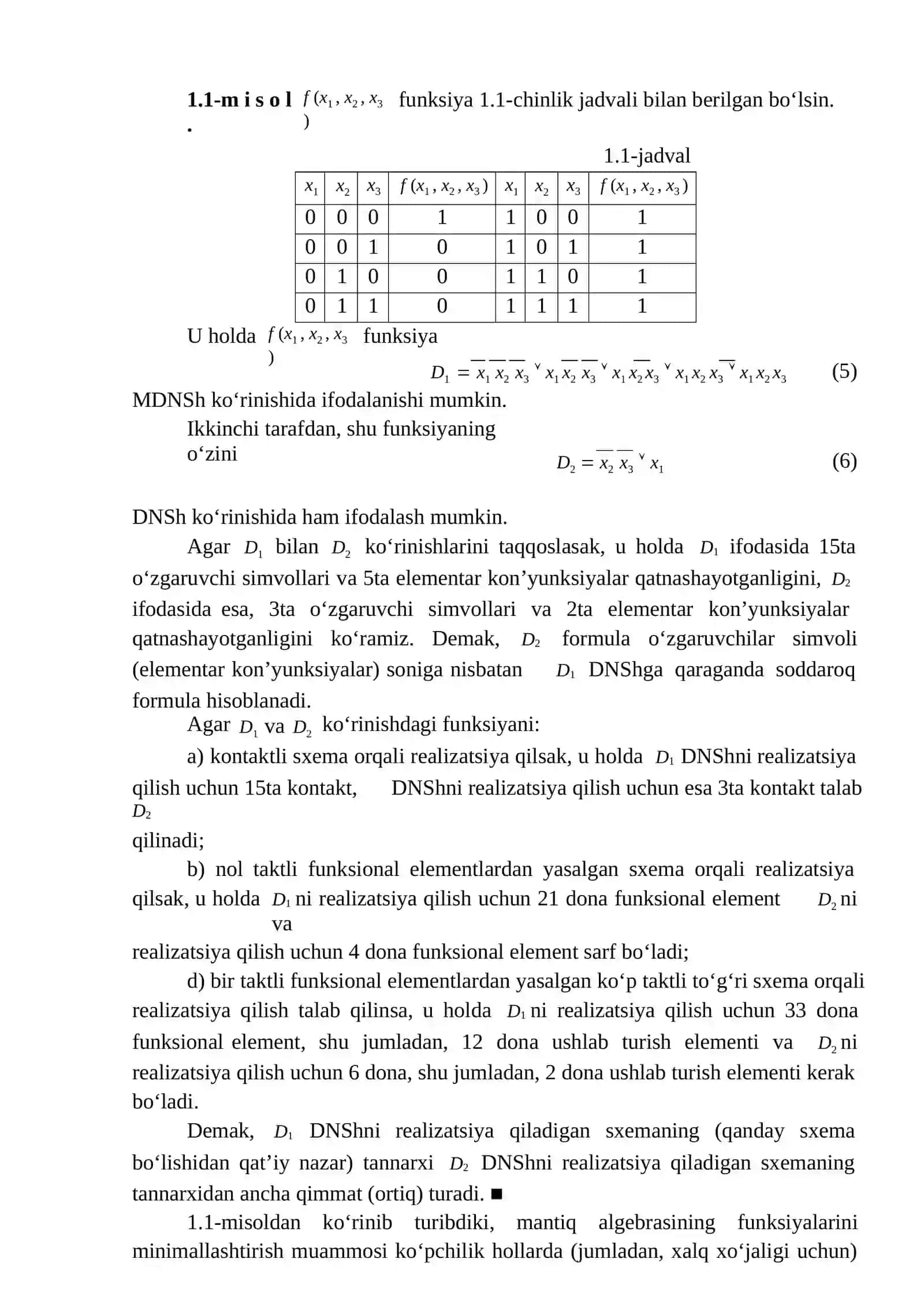 Funksiyalar va funksiyalar qo‘yasizliklari 2