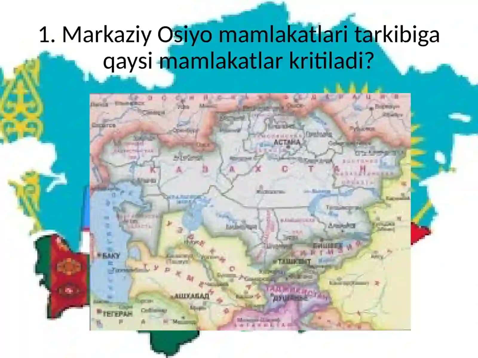 MARKAZIY OSIYO HUDUDINING GEOGRAFIK RIVOJLANISHDAGIО‘XSHASHLIKLAR 2