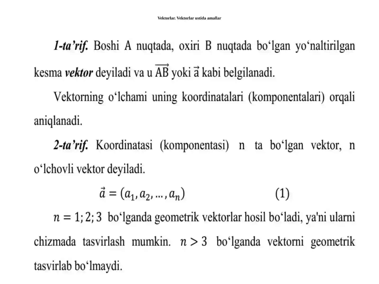 Vektorlar 2