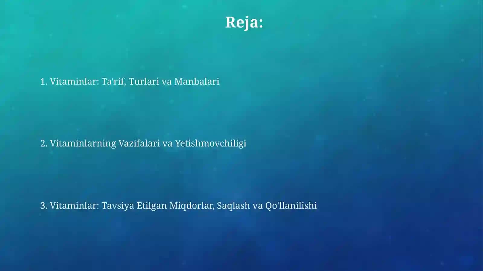 Vitaminlar 2