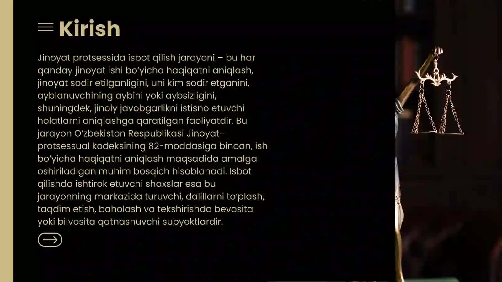 Jinoyat protsessida isbot qilish 2