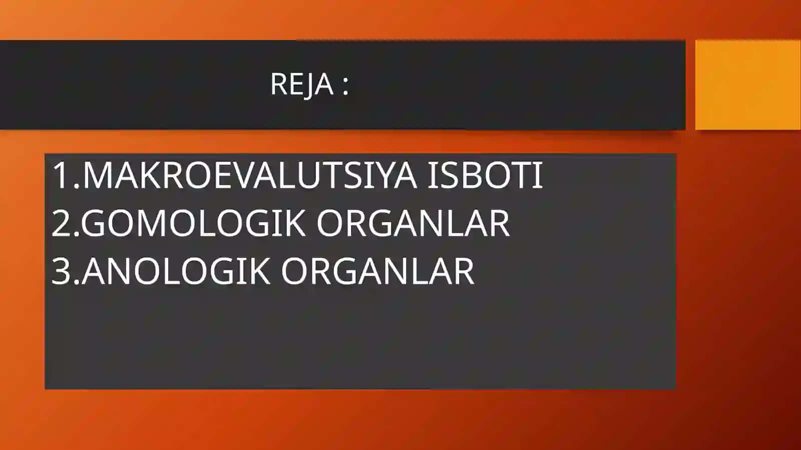 GOMOLOGIK VA ANOLOGIK ORGANLAR 2