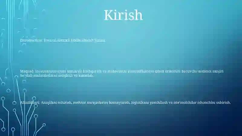 Tovarni Shtrixli Kodlashtirish Tizimi 2