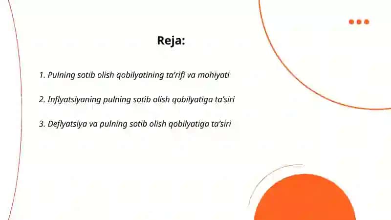 Pulning sotib olish qobilyati 2