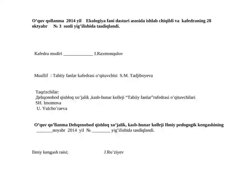 TABIAT UMUMIY UYIMIZ 2