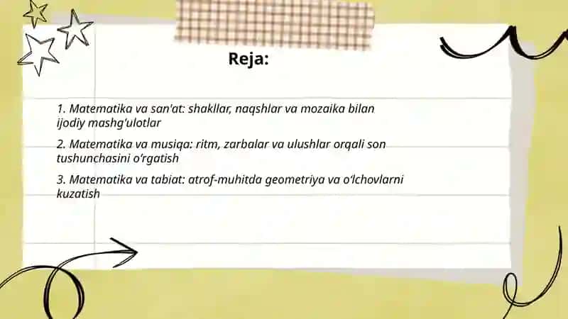 Boshlang'ich sinf matematika mashg'ulotlari 2