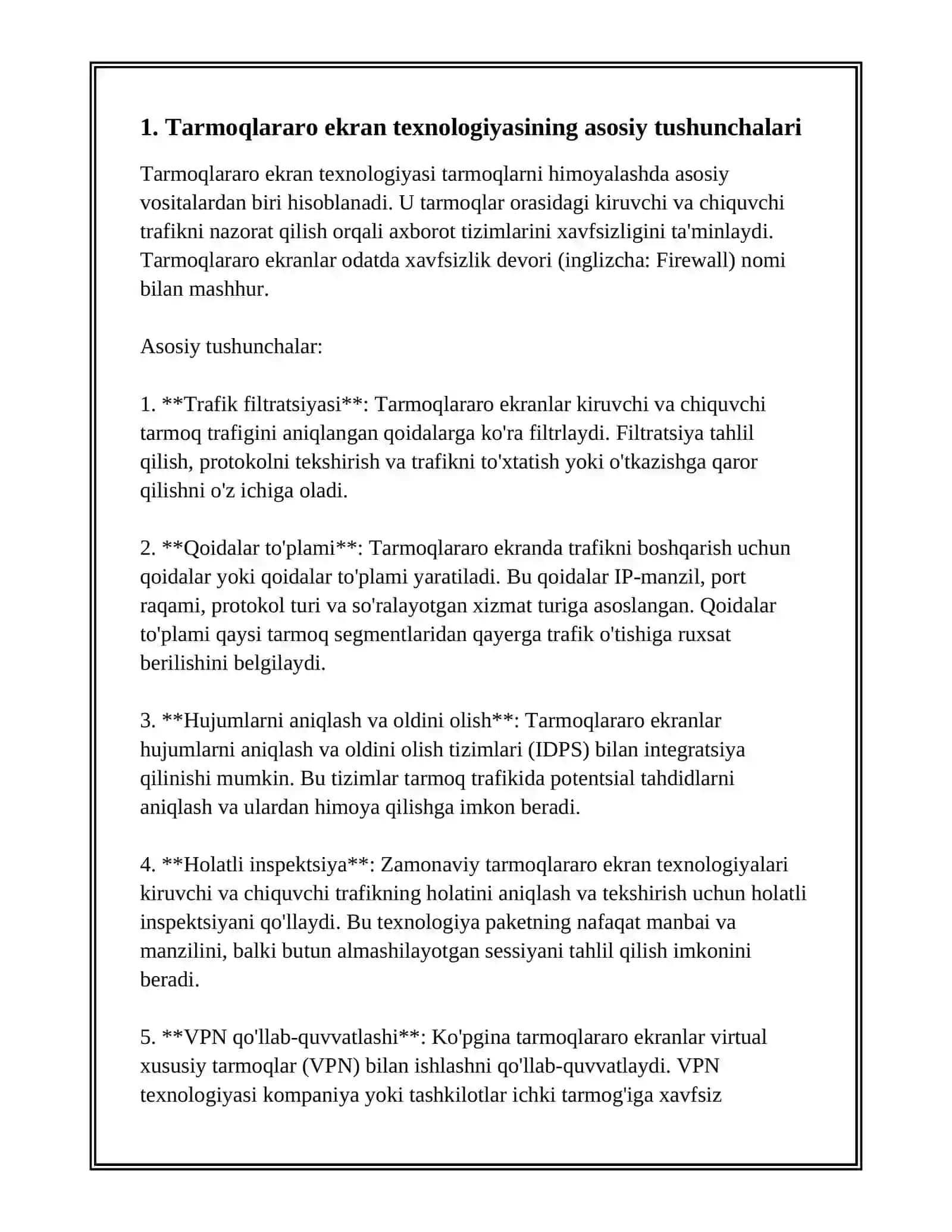 TARMOQLARARO EKRAN TEXNOLOGIYASI 2