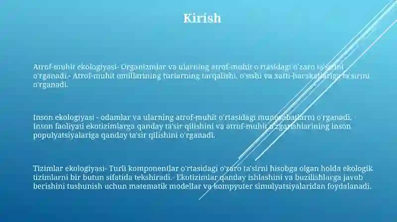 Inson Ekologiyasi 2