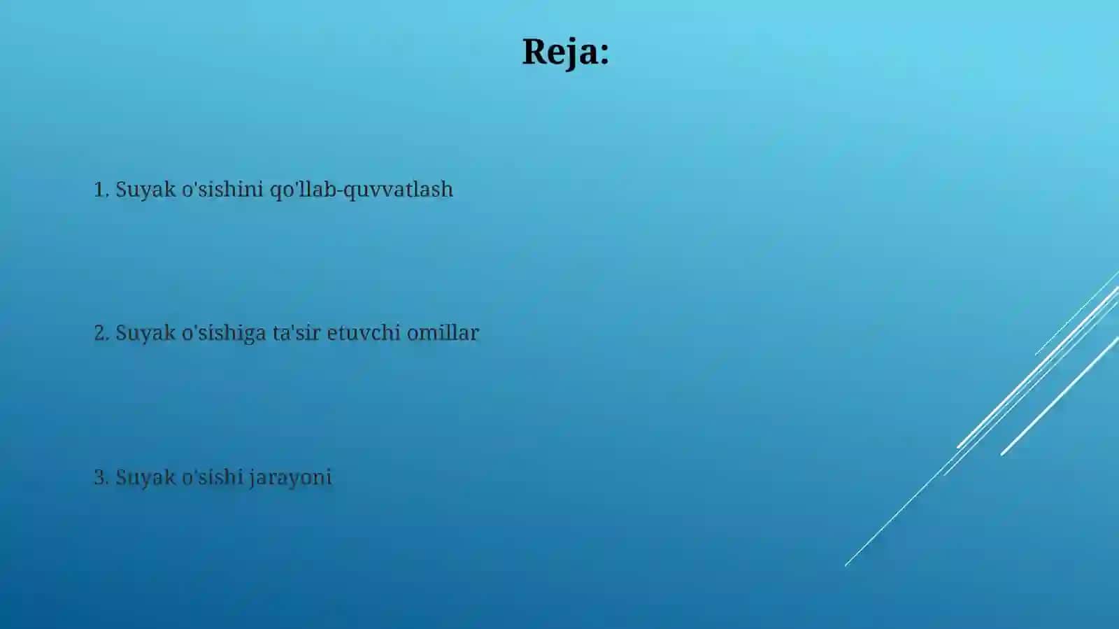 Suyaklarning oʻsishi va taʼsir 2