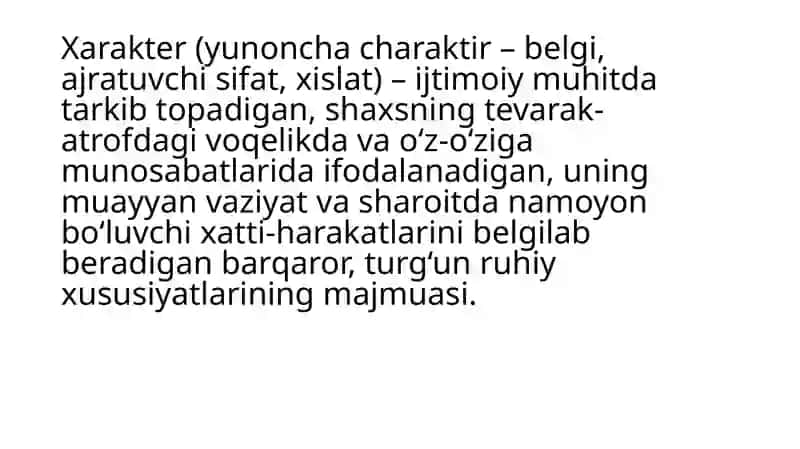 Xarakter va qobiliyat 2