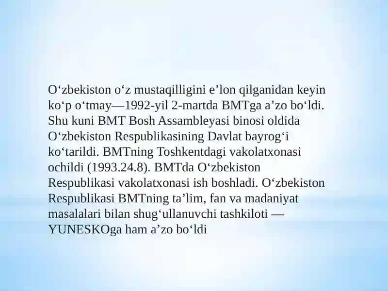 Inson huquqlariva erkinliklari kafolatining yaratilishi 2