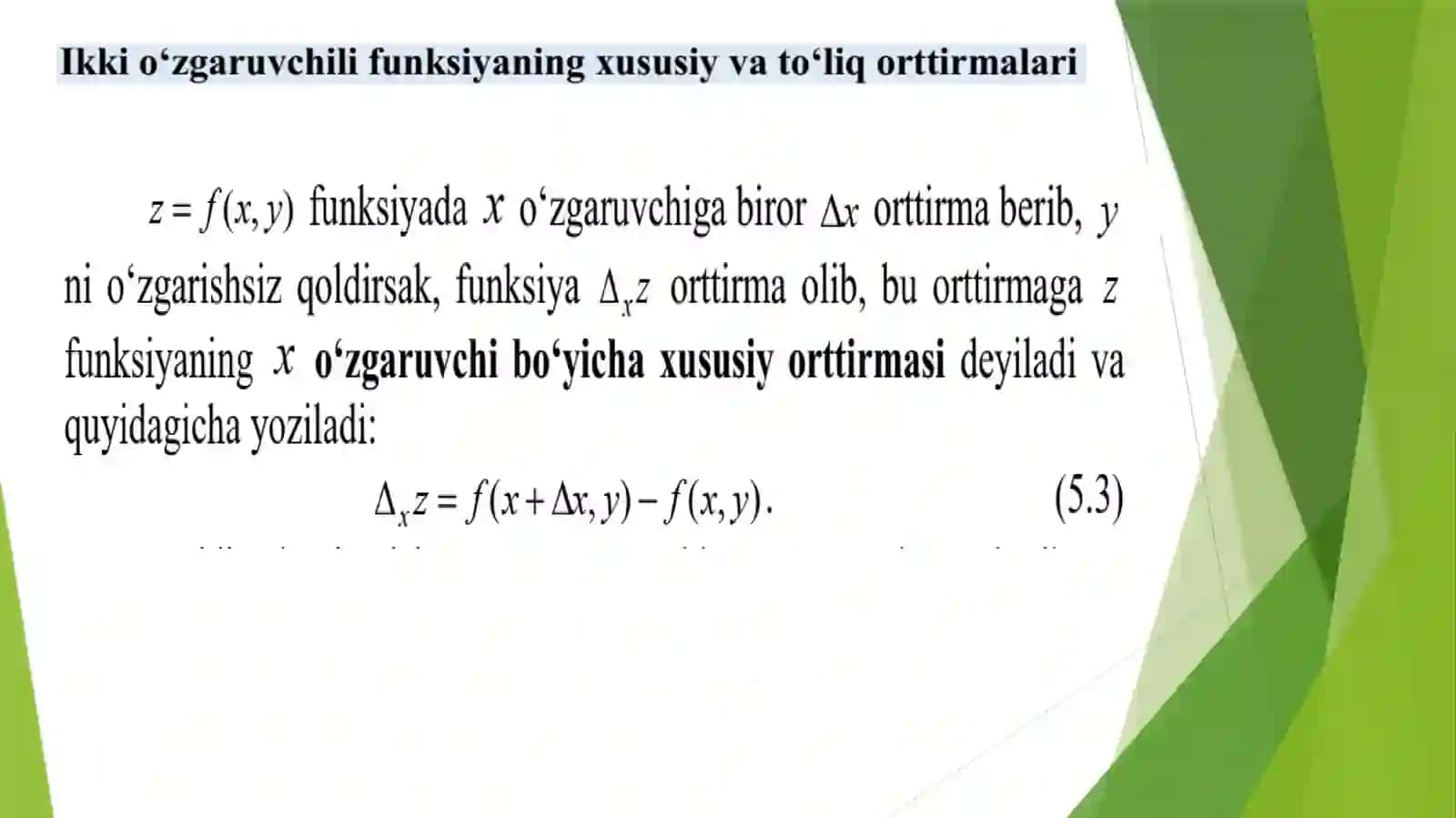 hisob  (Calculus) 2