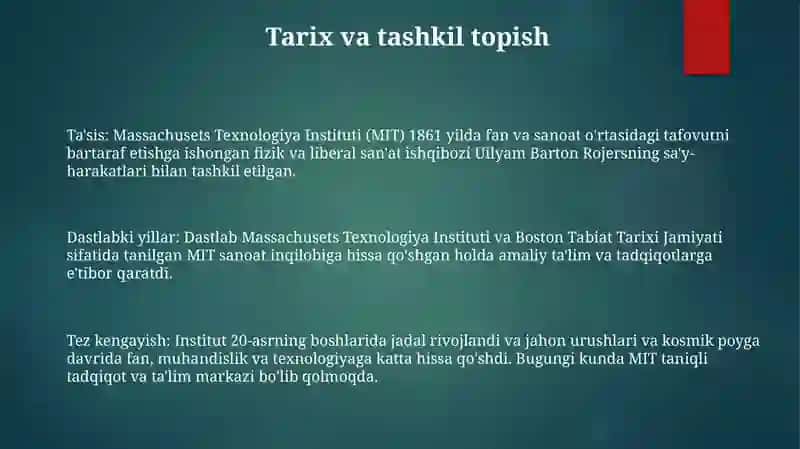 Massachusets Texnologiya Instituti 2