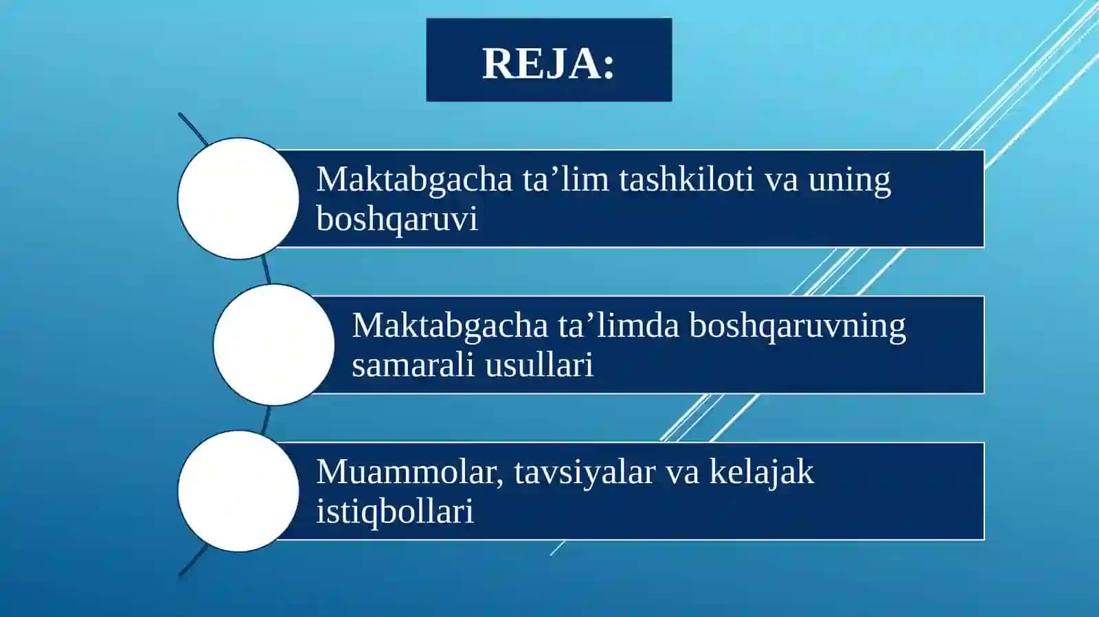 Maktabgacha ta'lim tashkilotini boshqarish 2
