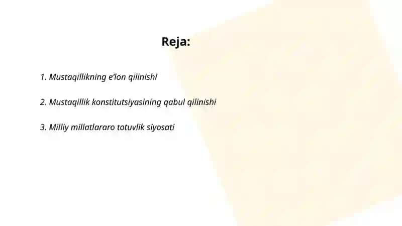 Oʻzbekistonning eng yangi tarixi 2