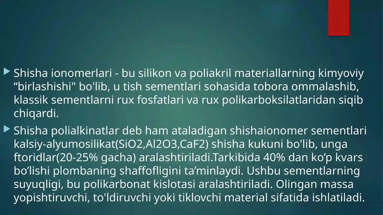 Shisha ionomer sementlar 2