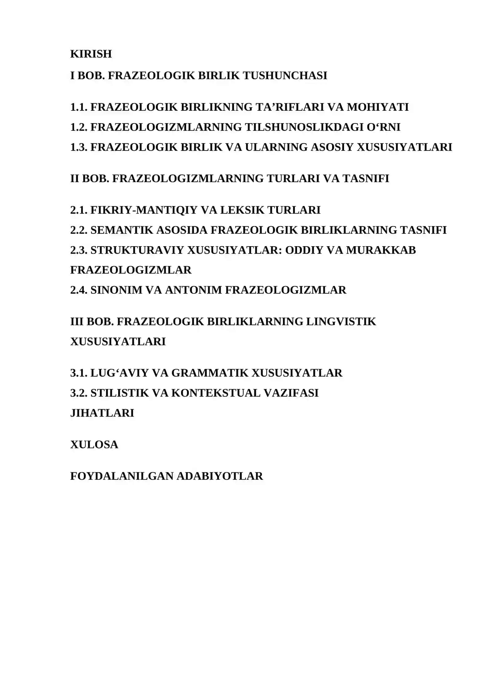 Frazeologik birliklarning lingvistik xususiyatlari 2