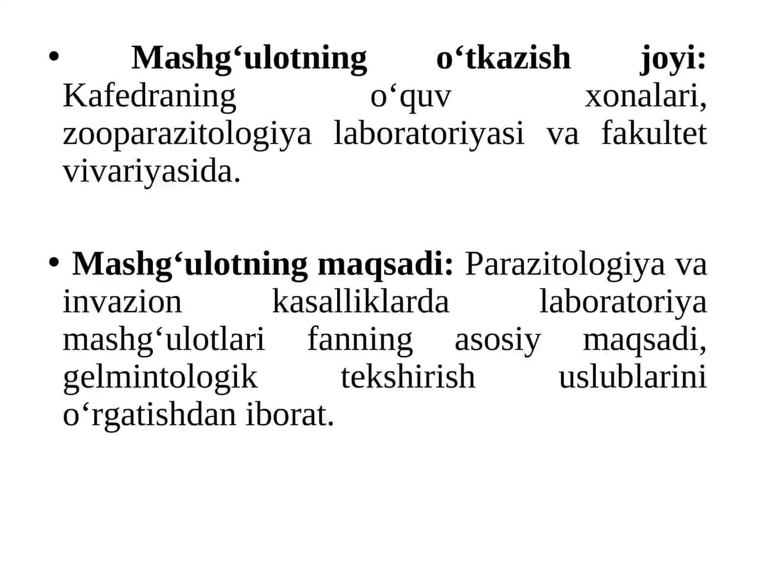 Gelmintozlar diagnostikasi 2