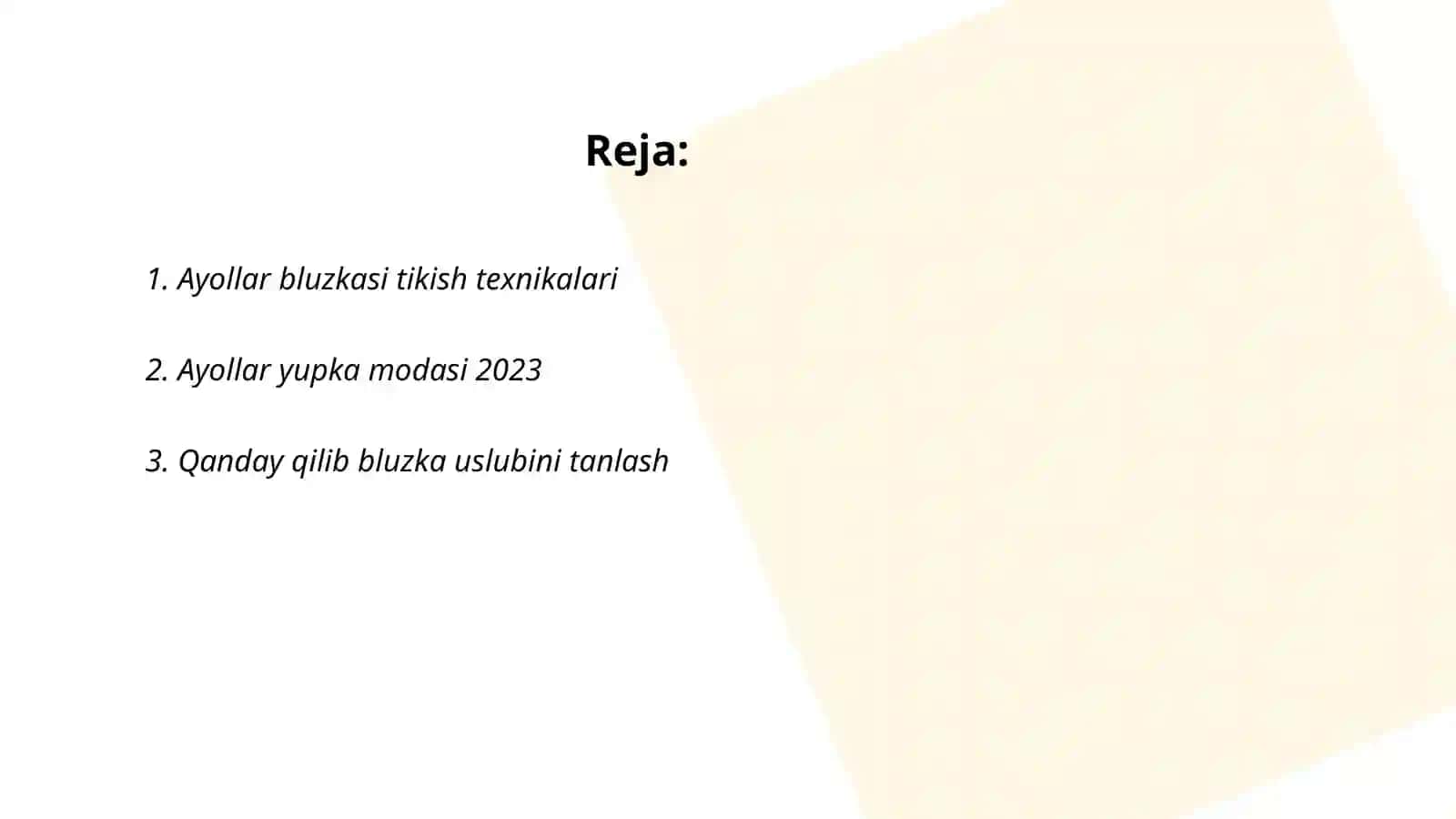Ayollar bluzkasi va yupka 2