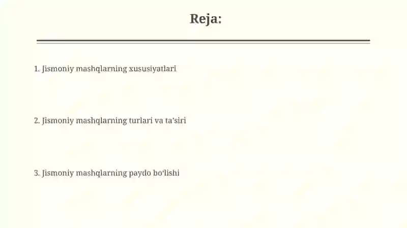 Jismoniy mashqlar va sog’liq 2