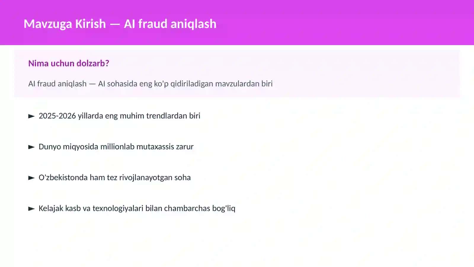 AI fraud aniqlash 2