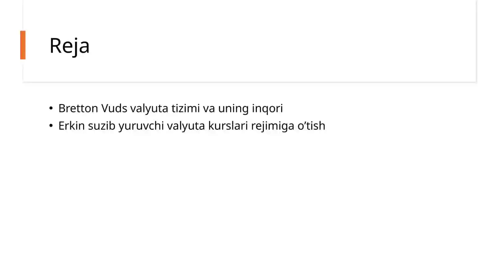Jahon valyuta tizimi evolyutsiyasi 2