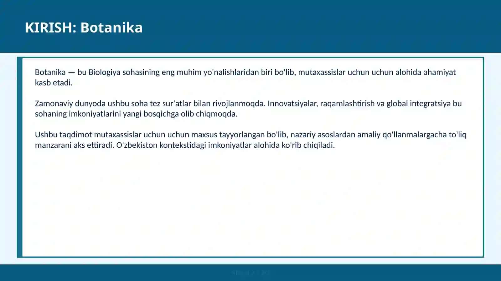 BOTANIKA 2