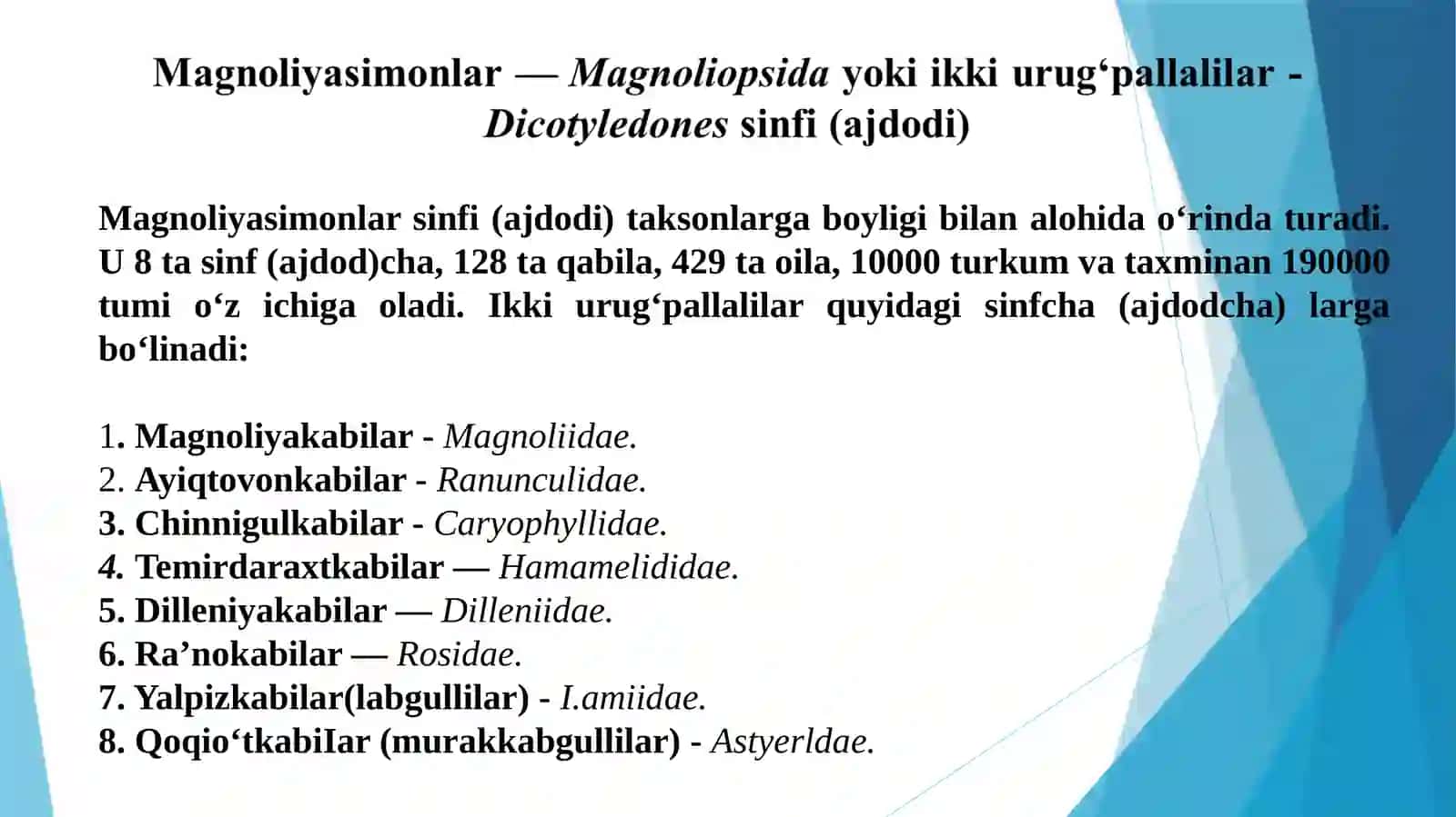 Magnoliyasimonlar 2