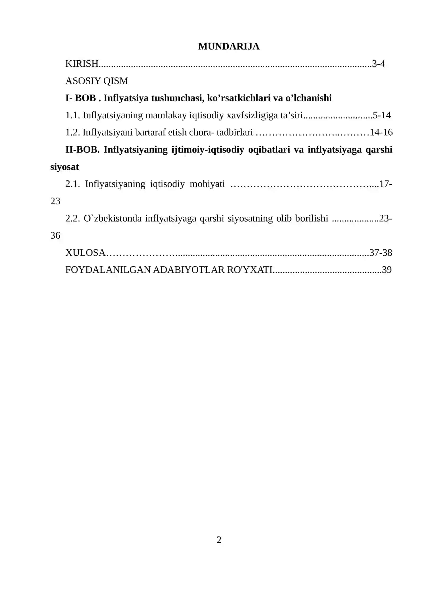 Tarmoqlar iqtisodiyoti kurs ishi 2