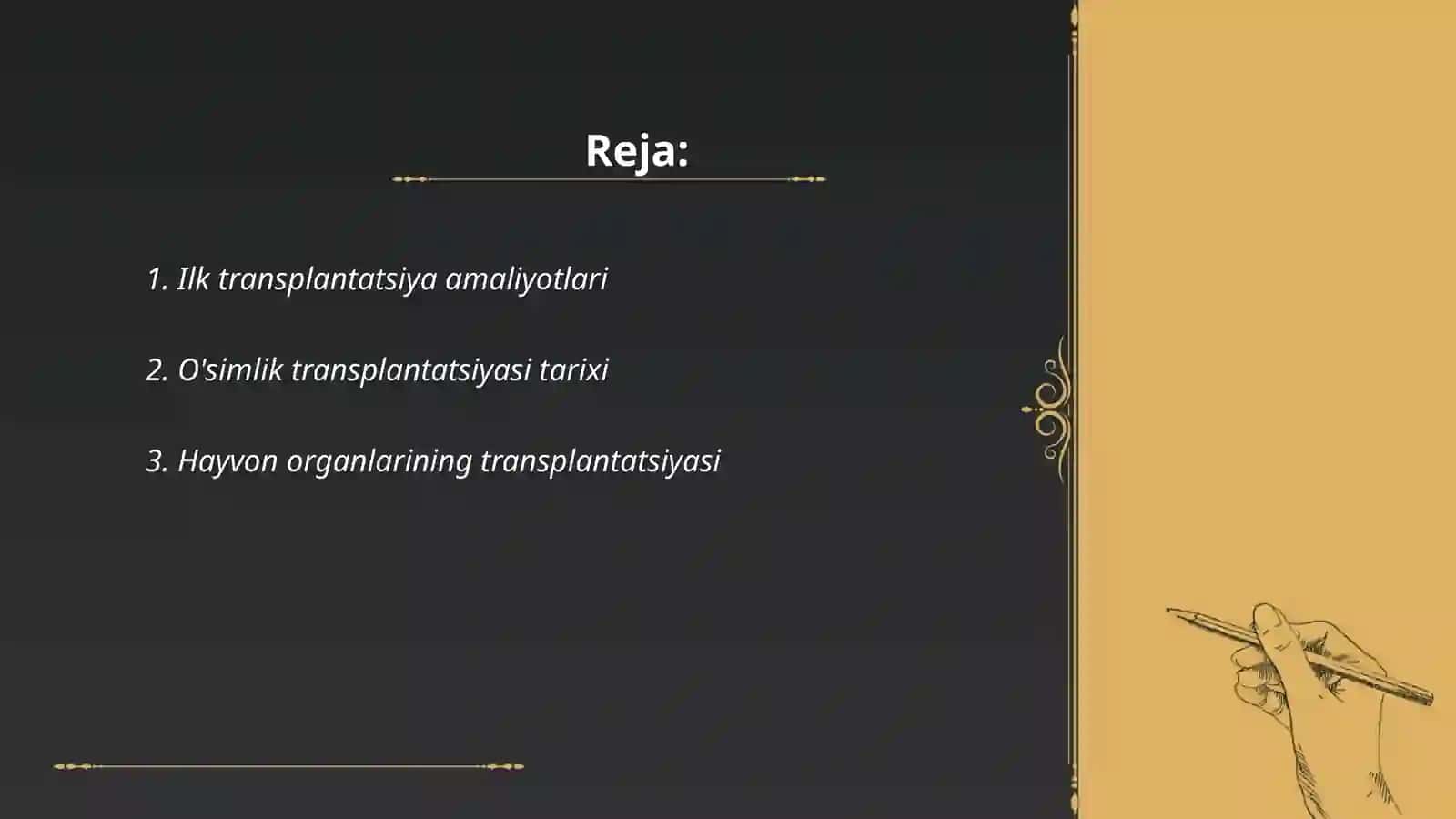 Transplantatsiya rivojlanish tarixi 2