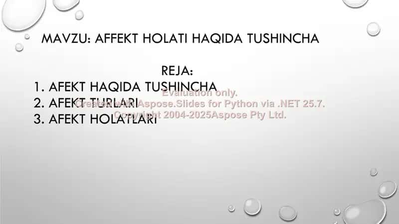 Amaliy Psixologiya | Afekt Holati Haqida 2