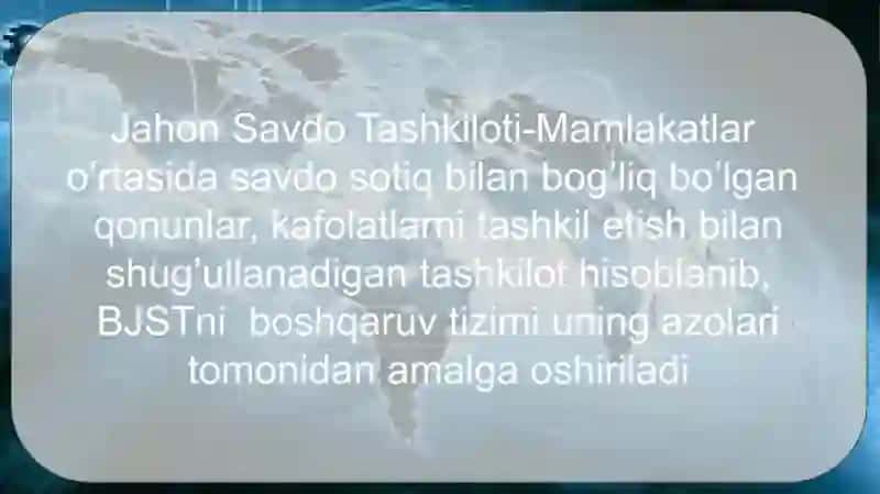 Jahon Savdo Tashkiloti 2