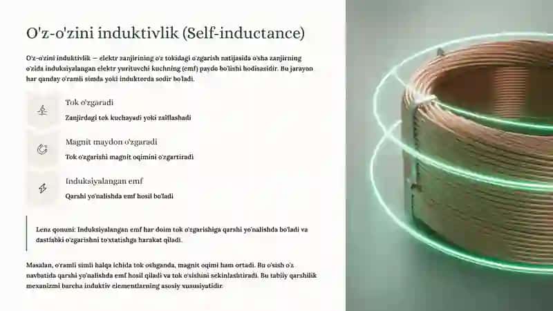 Induktivlik: Elektrotexnikaning Asosiy Tushunchasi 2