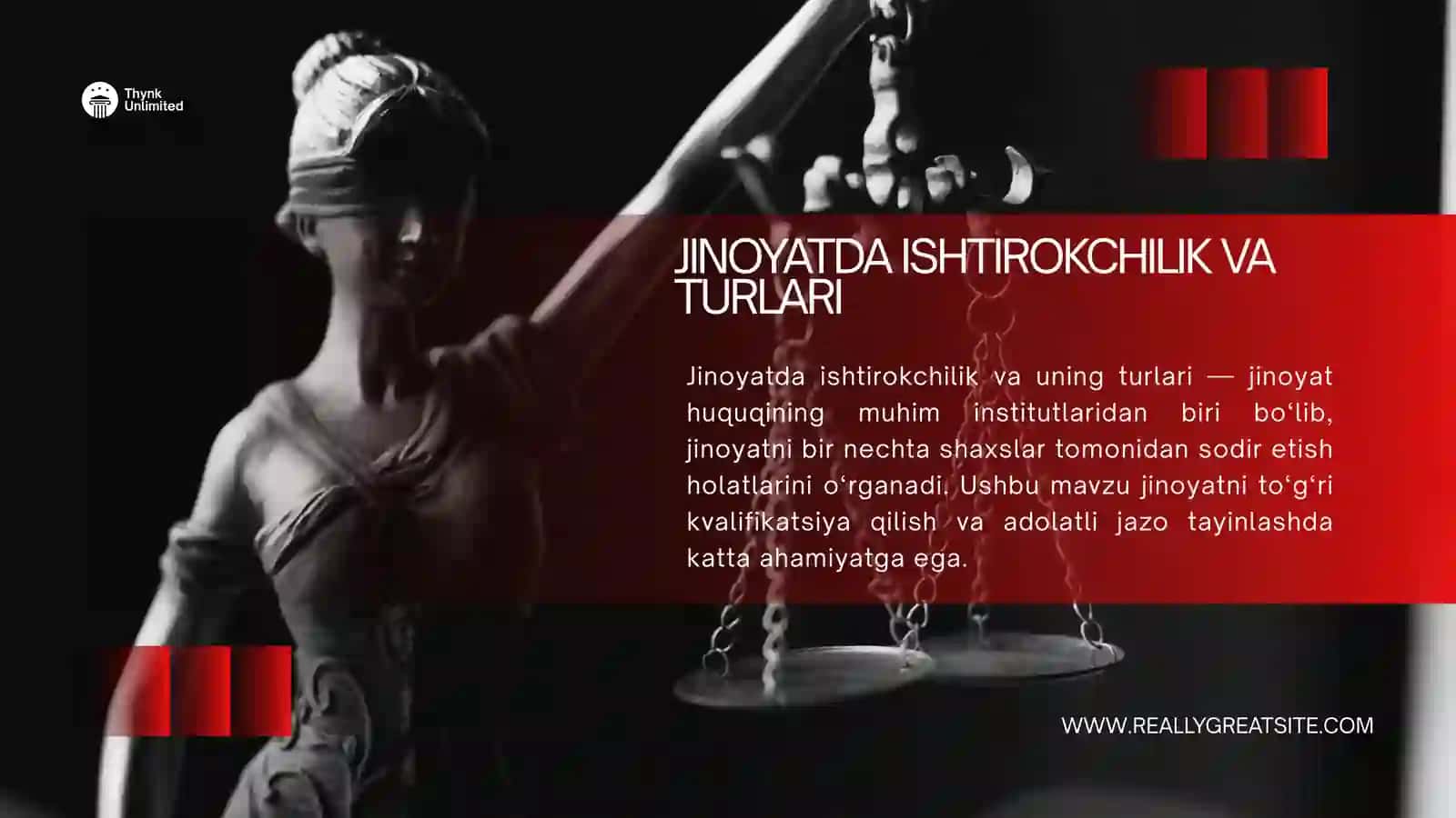 JINOYATDA ISHTIROKCHILIK VA TURLARI 2