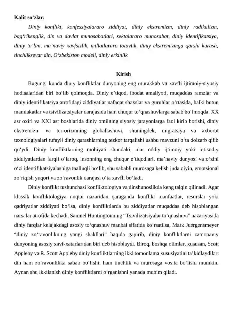 Diniy konfliktlar 2