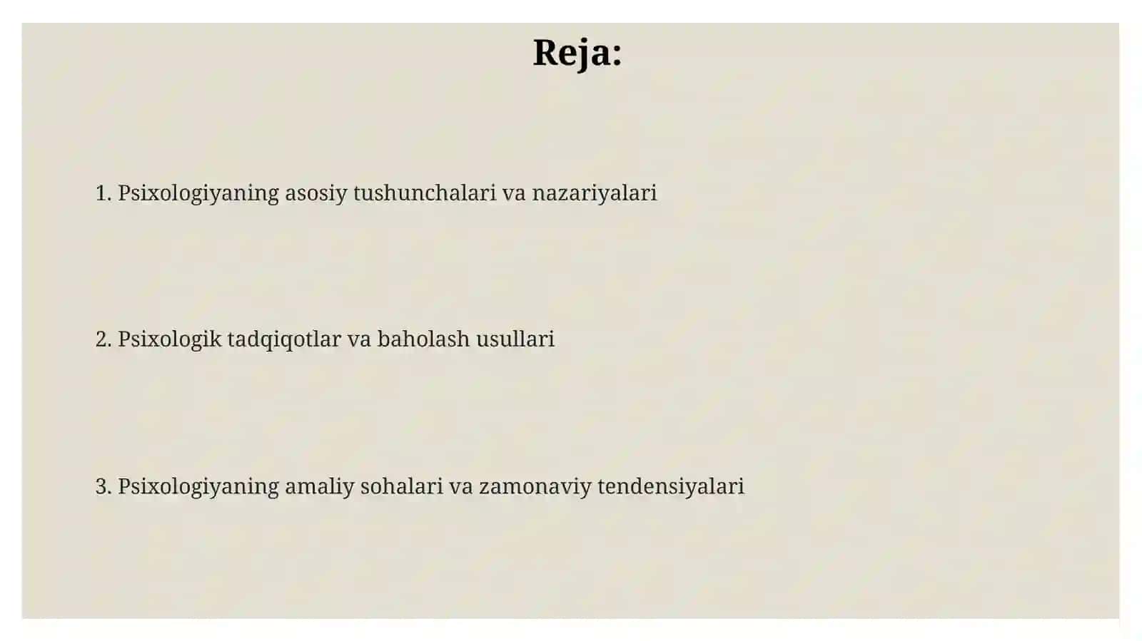 Psixologik malumot 2