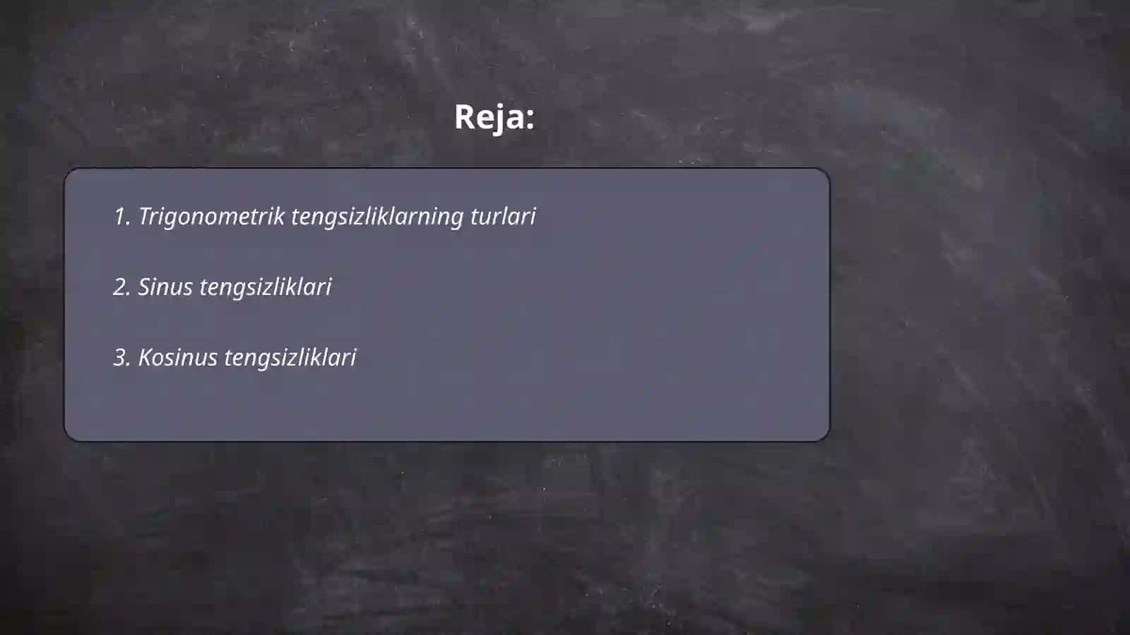 Trigonometrik tengsizliklar 2