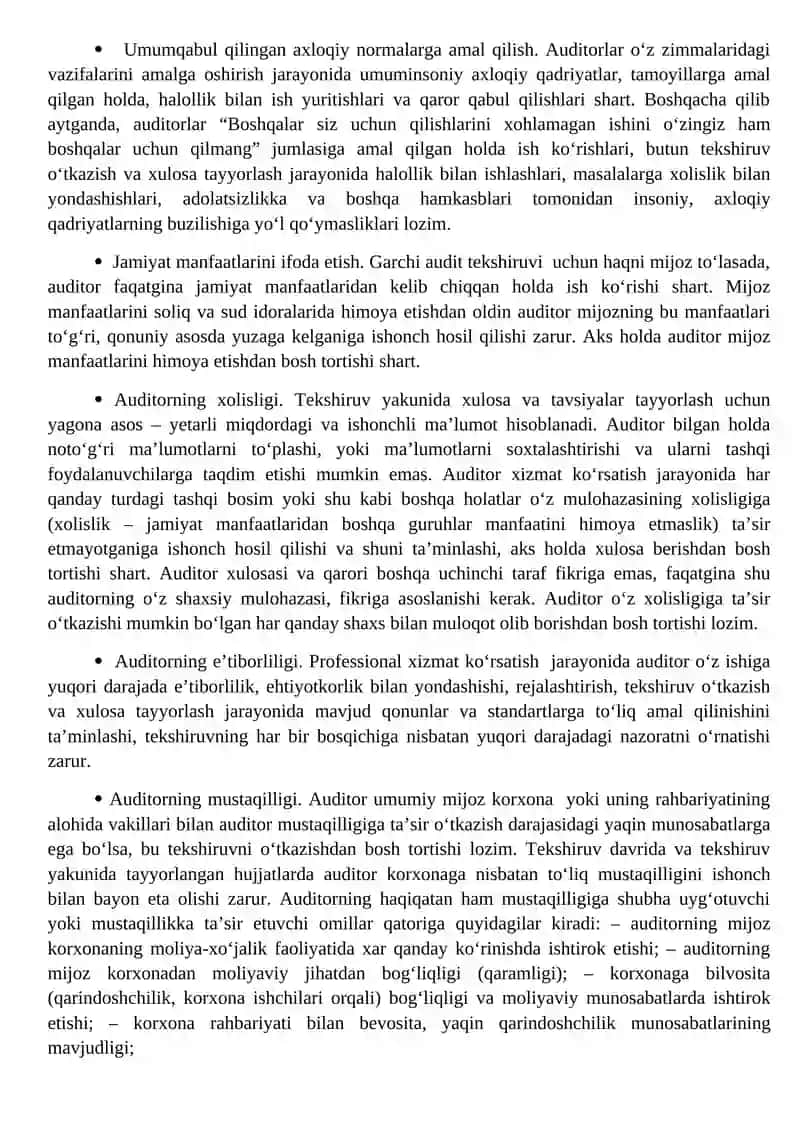 Auditorning kasb etikasi 2
