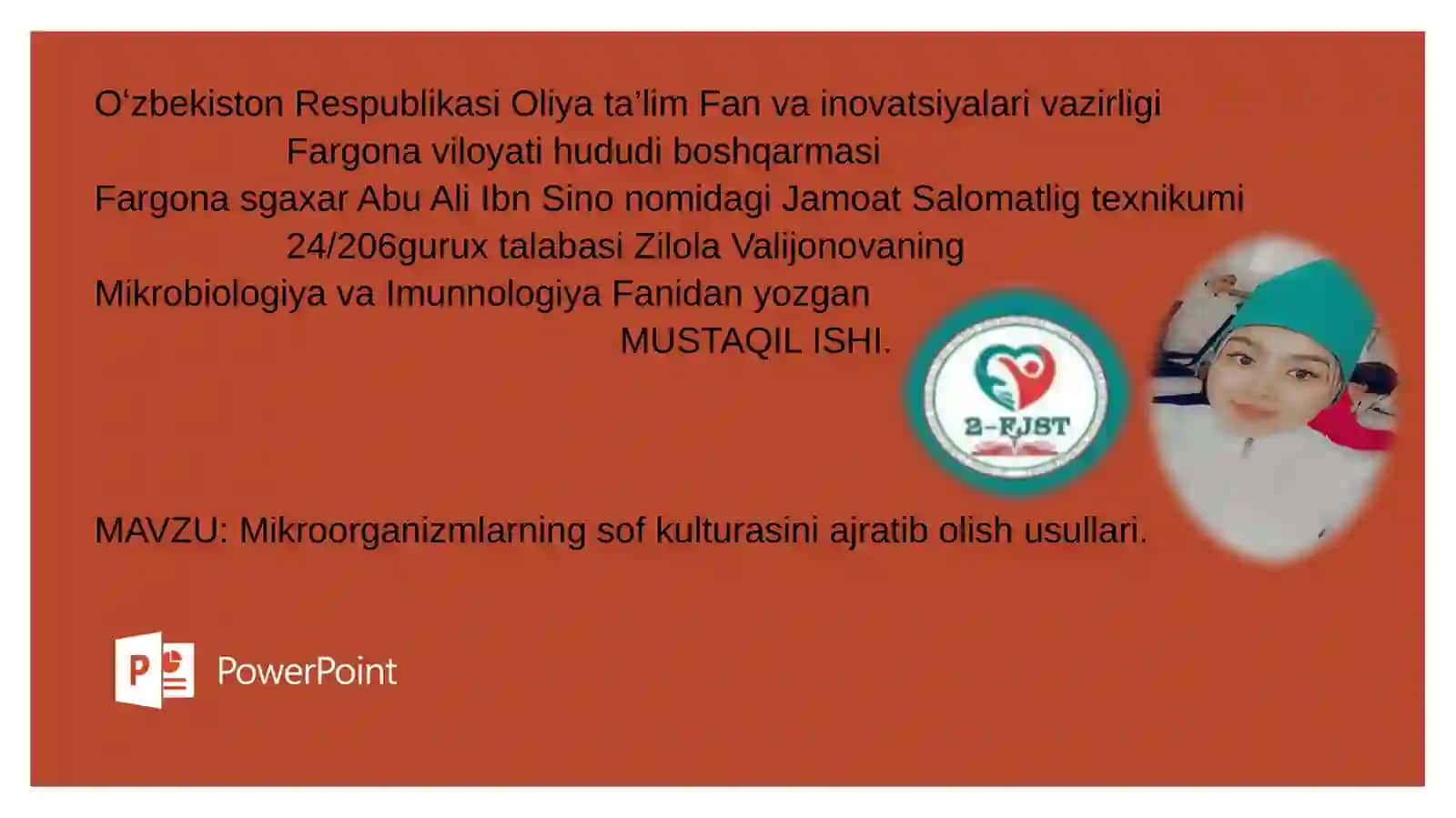 Mikroorganizmlarning sof kulturasini ajratib olish usullari 2