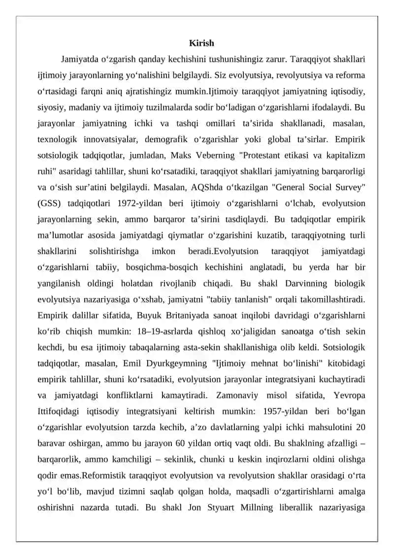Ijtimoiy taraqqiyot shakllari 2