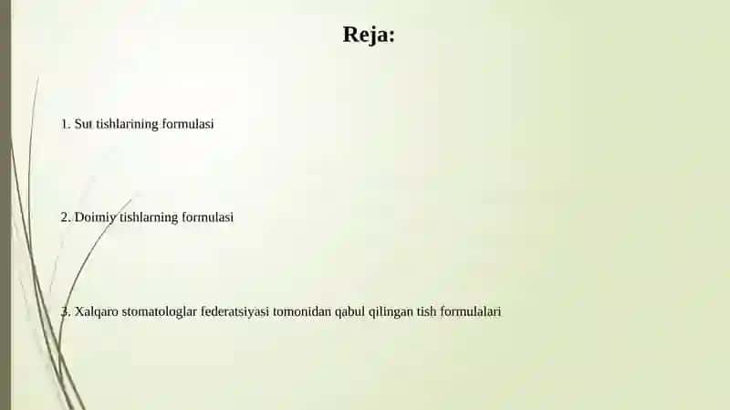 Sut va doimiy tishlarning formulalari 2
