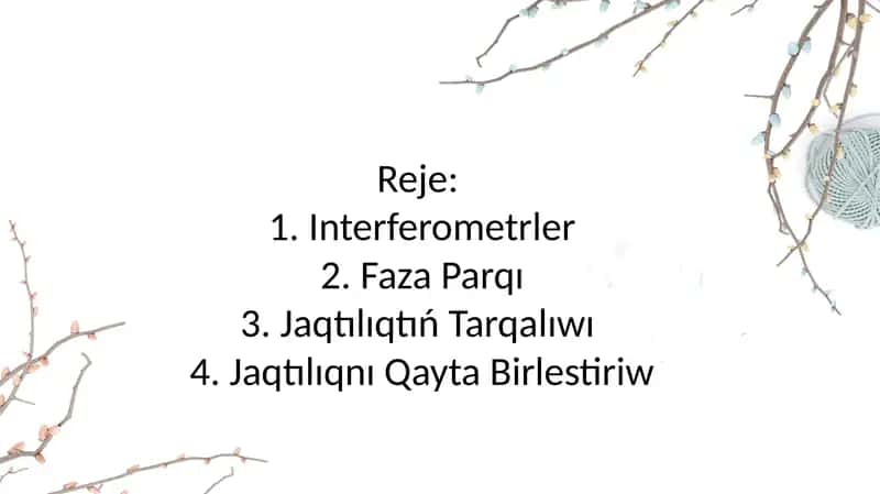 Interferometrler. Kop nurli interferensiya 2